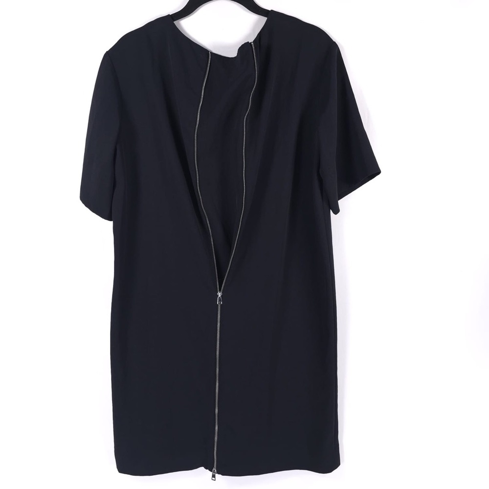 EVERLANE Japanese GoWeave Full Back Zip SS Shift Dress TRIACETATE Size 2 - Picture 7 of 9